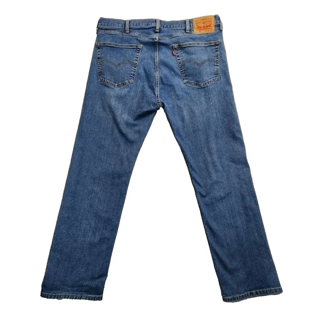 Levi's 505 Regular Fit Blue Jeans Mens 38x30 Straight Leg Medium Wash Denim